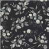 Papeldecor|Papel pintado floral hojas eucalipto gris y negro|Floral