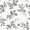 Papeldecor|Papier peint floral feuilles d'eucalyptus blanc et noir|Floral