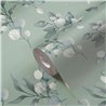 Papeldecor|Gray and Green Eucalyptus Leaves Wallpaper|Floral