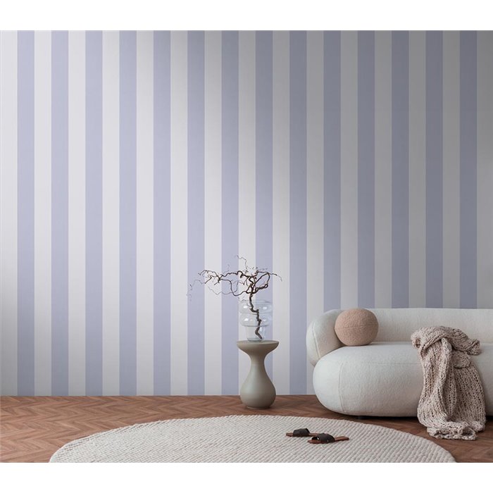 Papeldecor|Papier peint rayures larges rose et violet|Rayures