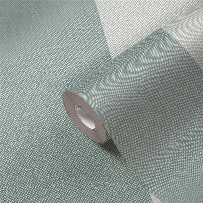 Papeldecor|Wide Green Stripes Wallpaper|Stripes