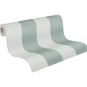 Papeldecor|Papel pintado rayas anchas verdes|Rayas