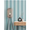 Papeldecor|Papier peint rayures larges bleu et turquoise|Rayures