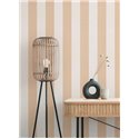 Papeldecor|Wide Cream and Orange Stripes Wallpaper|Stripes