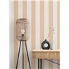 Papeldecor|Wide Cream and Orange Stripes Wallpaper|Stripes