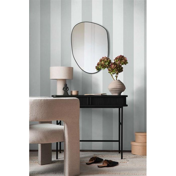 Papeldecor|Wide White and Gray Stripes Wallpaper|Stripes
