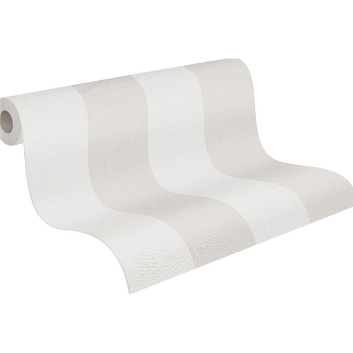 Papeldecor|Papel pintado rayas anchas tonos beige crema|Rayas