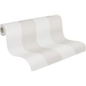 Papeldecor|Papier peint rayures larges tons beige crème|Rayures