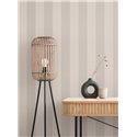 Papeldecor|Papier peint rayures larges beige et blanc crème|Rayures