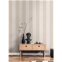 Papeldecor|Papier peint rayures larges blanc et marron|Rayures
