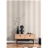 Papeldecor|Wide White and Brown Stripes Wallpaper|Stripes