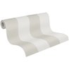 Papeldecor|Wide White and Brown Stripes Wallpaper|Stripes