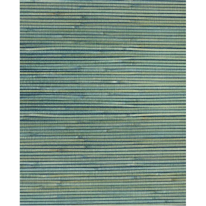 Eijffinger|Revêtements Muraux paille bambou teintée bleu vert oriental|Revêtements Muraux