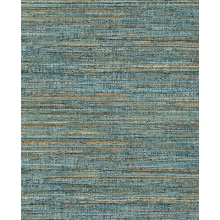 Eijffinger|Wandverkleidungen Gefärbte Rafia Blau Rustikal Modern|Wandverkleidungen