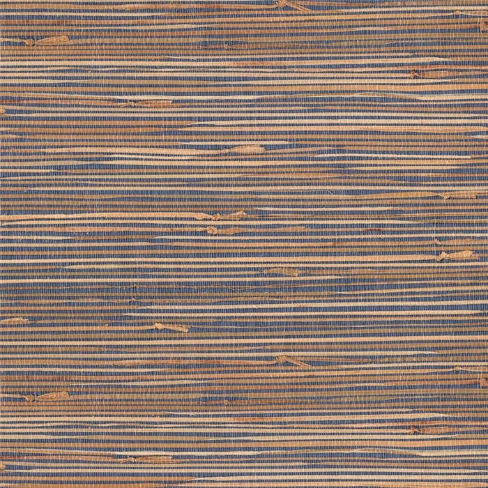 Revestimiento pared rafia algas marinas marrón azul oriental - Eijffinger Natural Wallcoverings 3 303531