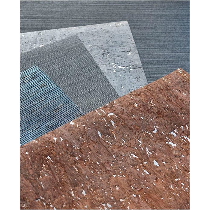 Eijffinger|Revestimiento pared corcho azul rústico industrial|Revestimientos de Pared