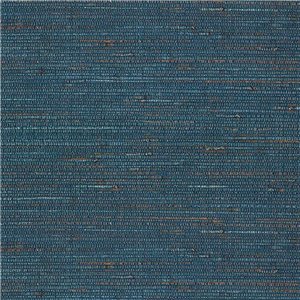 Casamance|Wallpaper natural fibers mustard orange wicker style|Raffia Imitation