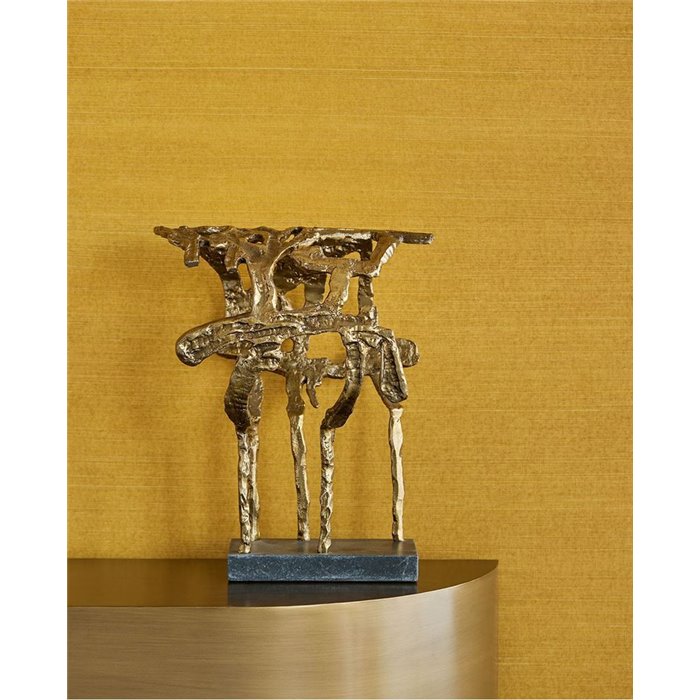 Revestimiento pared rafia teñida amarillo ocre étnico - Eijffinger Natural Wallcoverings 3 303506