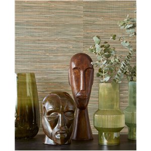 Elitis|Wallcovering velvet mottled green|Wall Coverings 2