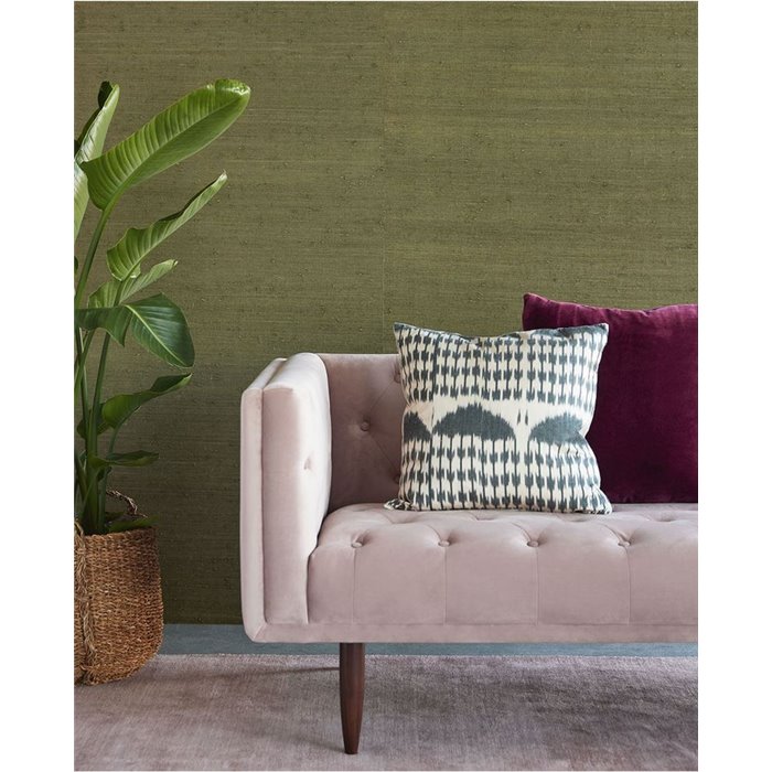 Eijffinger|Revestimiento pared yute tejido teñido verde étnico|Revestimientos de Pared