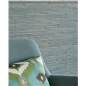 Eijffinger|Revêtements Muraux paille bambou teintée bleu vert oriental|Revêtements Muraux