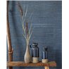 Revestimiento pared rafia efecto brillo azul contemporáneo - Eijffinger Natural Wallcoverings 3 303533