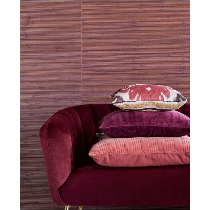 Eijffinger|Revêtements Muraux bambou teinté rouge violet ethnique|Revêtements Muraux