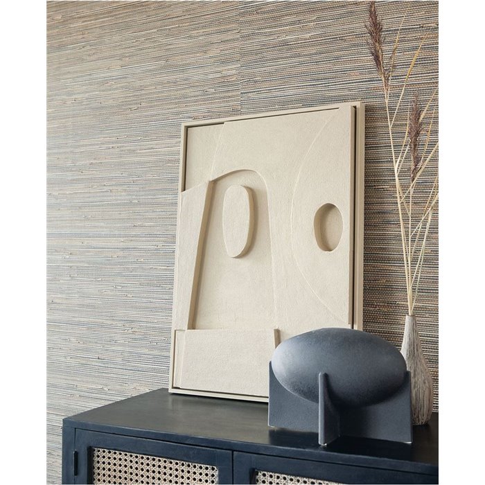 Eijffinger|Revêtements Muraux raphia cousu marron ethnique|Revêtements Muraux