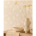 Eijffinger|Moderne Boho-Tapete cremeweiß mit Blumen|Blumen