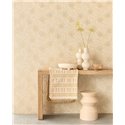 Eijffinger|Papel pintado floral blanco crema boho moderno|Floral