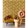 Eijffinger|Papel pintado floral amarillo boho moderno|Floral