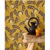 Eijffinger|Papel pintado floral amarillo boho moderno|Floral