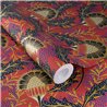Eijffinger|Modern ethnic floral wallpaper in red and gold|Floral