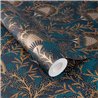 Eijffinger|Papier peint floral bohème moderne bleu et or|Floral