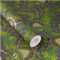 Eijffinger|Moderne Boho-Tapete grün mit Blumen|Blumen