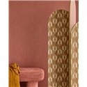 Eijffinger|Modern minimalist wallpaper in terracotta and gold|Wallpaper