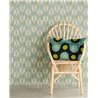 Eijffinger|Papier peint ethnique moderne ikat vert pastel|Ethnique