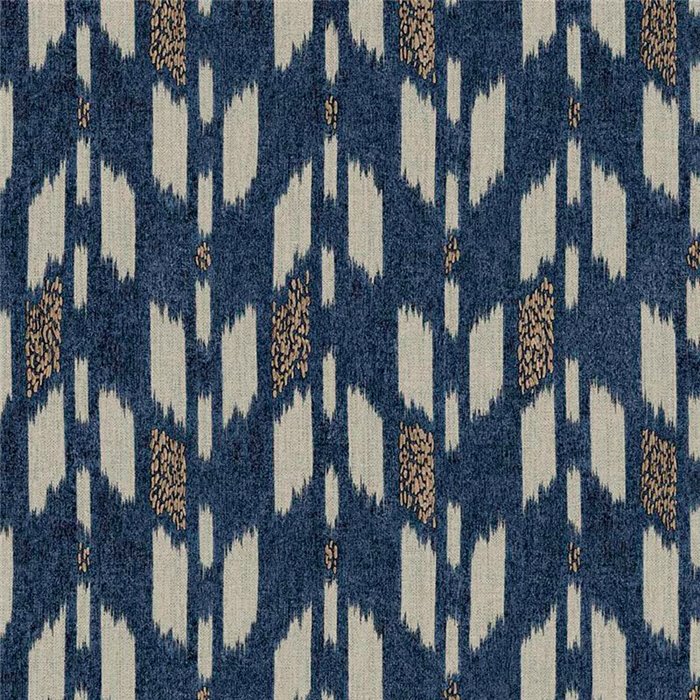 Papel pintado ikat azul étnico moderno - Eijffinger Solange 340245