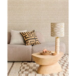 Elitis|Papier peint vinyle texture raphia marron|Imitation Raphia 2