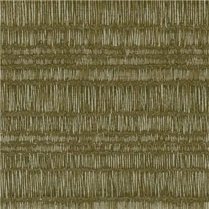 Casamance|Wallpaper linen beige and brown with embroidered leaves|Wallpaper