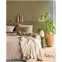 Eijffinger|Modern ethnic batik raffia wallpaper in khaki green|Raffia Imitation
