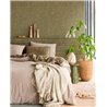 Eijffinger|Modern ethnic batik raffia wallpaper in khaki green|Raffia Imitation