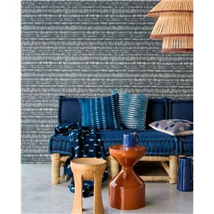Caselio|Textil-Effekt-Tapete in Beige|Raffiaimitation 2