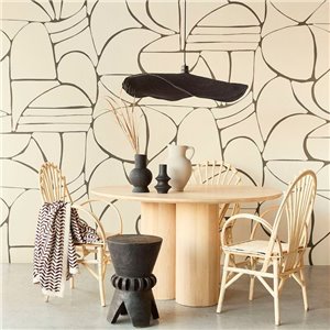 As Creation|Wall mural Scandinavian abstract landscape brown|Wallmurals