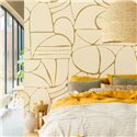 Eijffinger|Wandbild handgezeichnete Formen beige ocker|Wandbild
