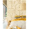 Eijffinger|Wall mural hand-drawn shapes beige ochre|Wallmurals