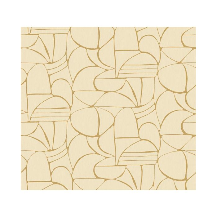 Eijffinger|Wandbild handgezeichnete Formen beige ocker|Wandbild