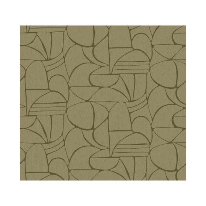 Eijffinger|Wall mural hand-drawn shapes khaki green|Wallmurals