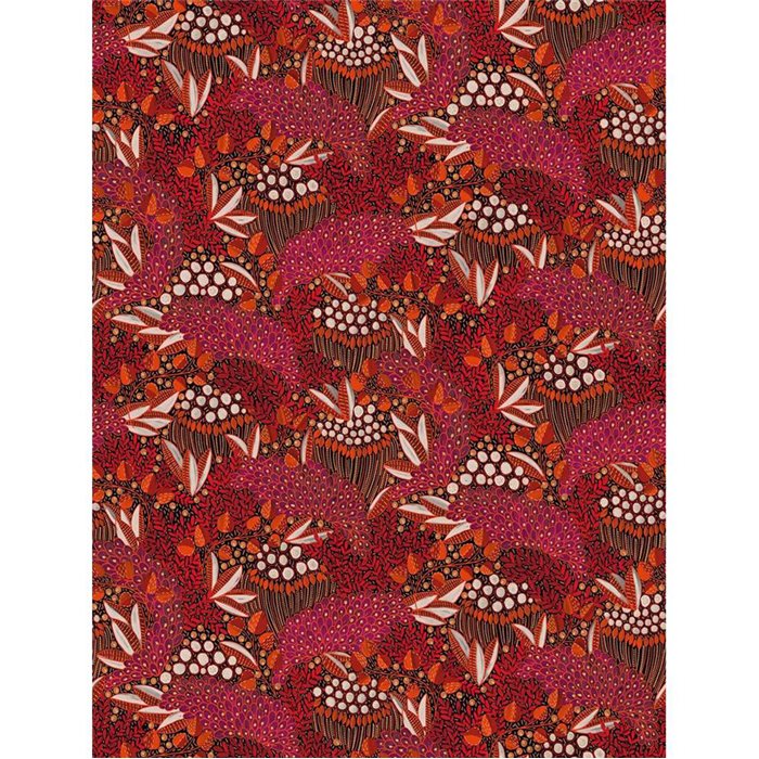 Eijffinger|Wandbild afrikanisches Blumenmotiv rot ethnisch|Wandbild