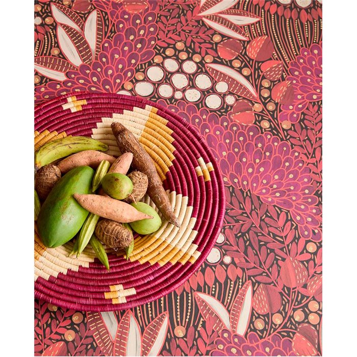 Eijffinger|Wandbild afrikanisches Blumenmotiv rot ethnisch|Wandbild